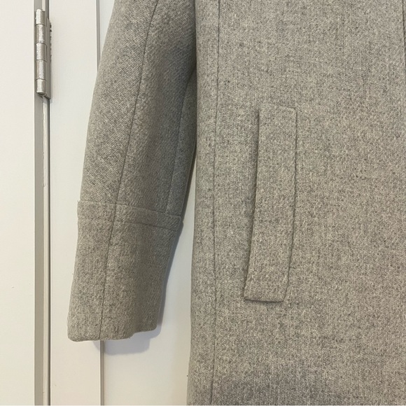 J.Crew Stadium-Cloth Cocoon Coat in Heather Grey Size 2 - Picture 4 of 15